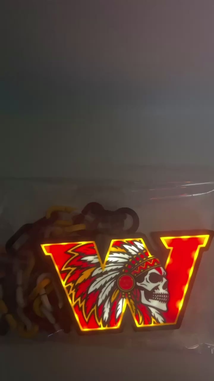 Washington W Custom LED Chain